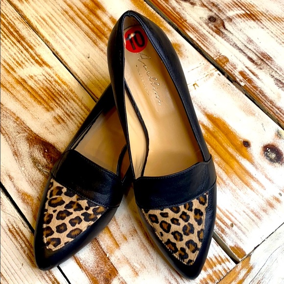 Avellini Shoes - Women's Avellini Black Leather Flats Size 10/40